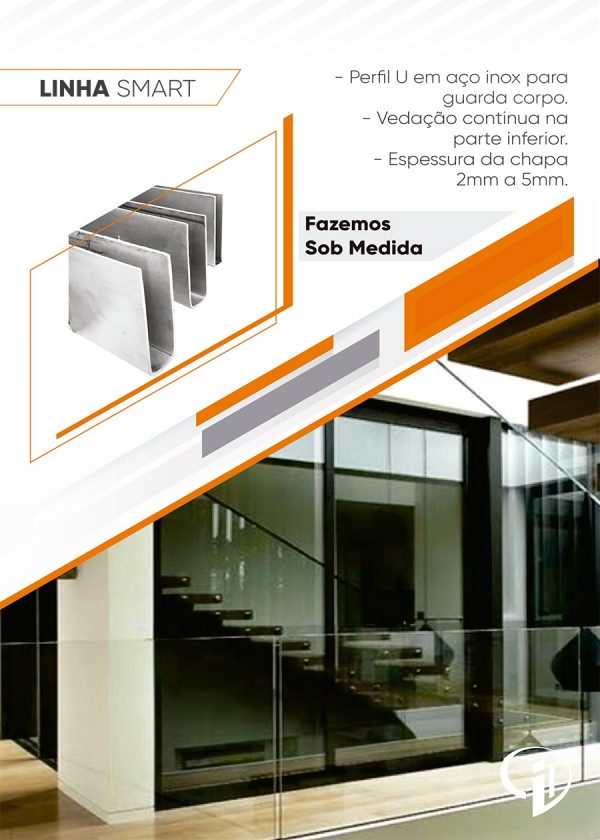 Perfil U - Linha Smart